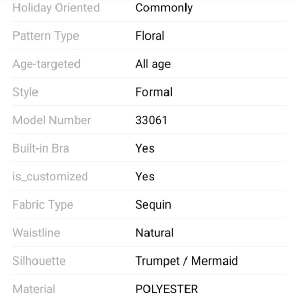 Elegant Black V-Neck 3/4 Sleeve Prom Gown - Picture 12 of 12